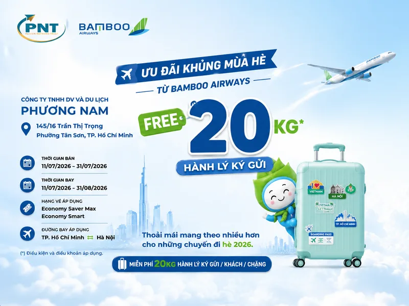 Tặng hành lý - Bay thả ga
